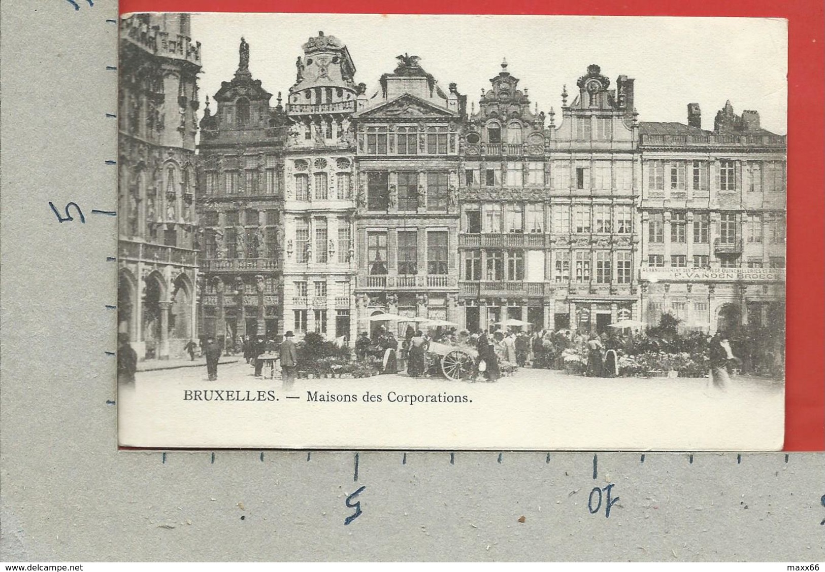 CARTOLINA VG BELGIO - BRUXELLES - Maisons Des Corporations - 9 X 14 - 1908 - Monumenti, Edifici