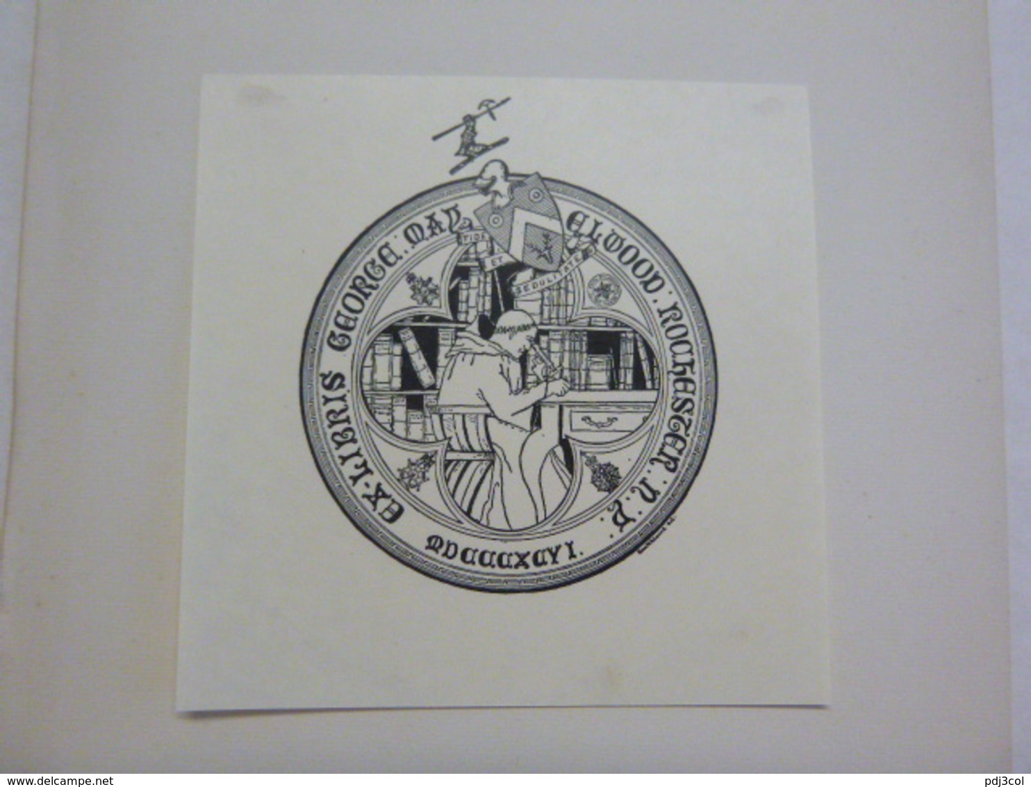 Ex-libris Illustré Fin XIXème - GEORGE MAY ELWOOD - Bookplates