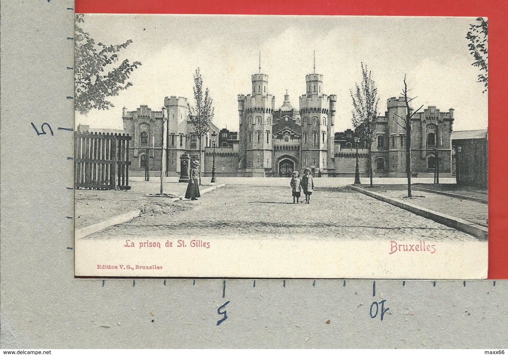 CARTOLINA VG BELGIO - BRUXELLES - La Prison De St. Gilles - 9 X 14 - 190? - Monumenti, Edifici