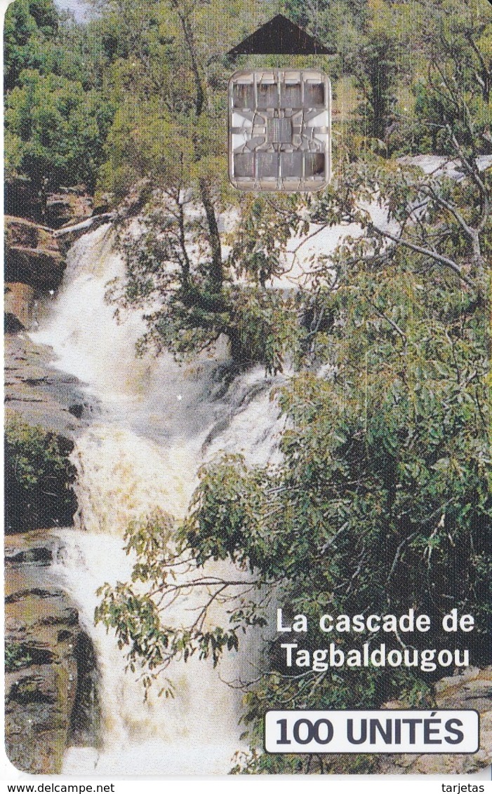 TARJETA DE BURKINA FASO DE 100 UNITES DE ONATEL DE UNA CASCADA (CATARATA-WATERFULL) - Burkina Faso