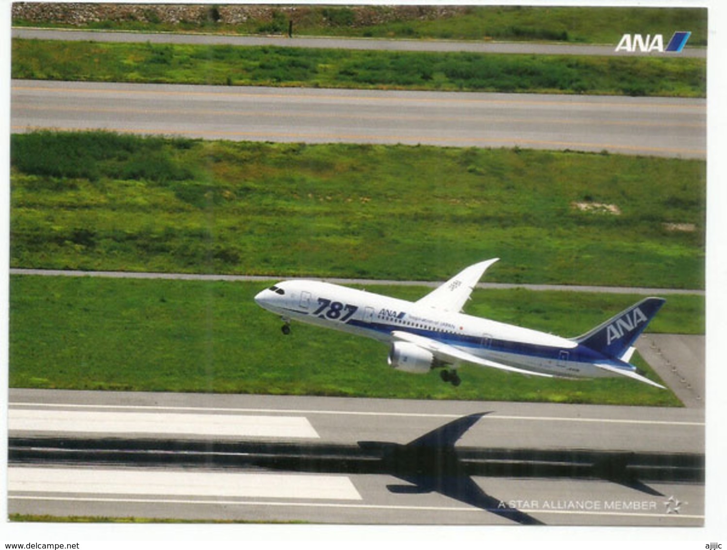 Boeing 787-8, ANA Japanese Airline,  Uncirculated Postcard Of Japan - 1946-....: Modern Era