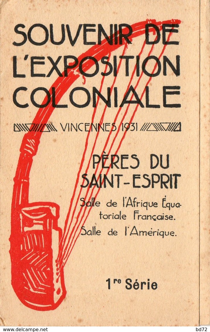 Dépliant " Souvenir De L' Exposition Coloniale " Vincennes 1931 / Pères Du Saint Esprit - Unclassified