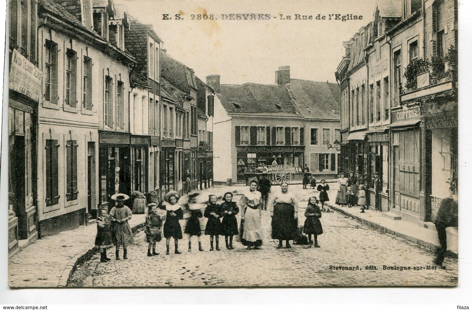 62 - Pas De Calais - Desvres - La Rue De L'Eglise   (0821) - Desvres