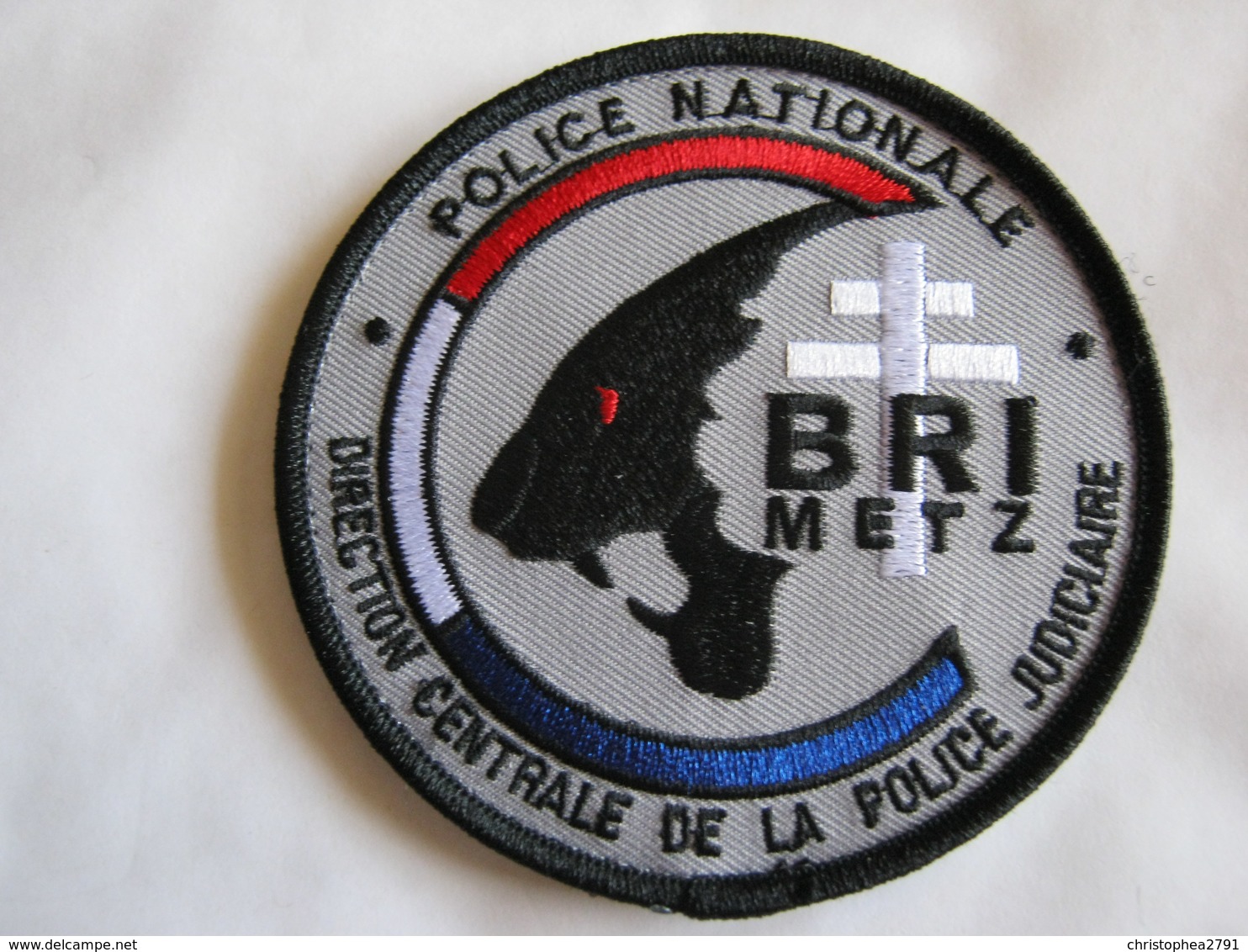 ECUSSON POLICE NATIONALE DCPJ LA BRI DE METZ ETAT EXCELLENT SUR VELCROS - Police & Gendarmerie