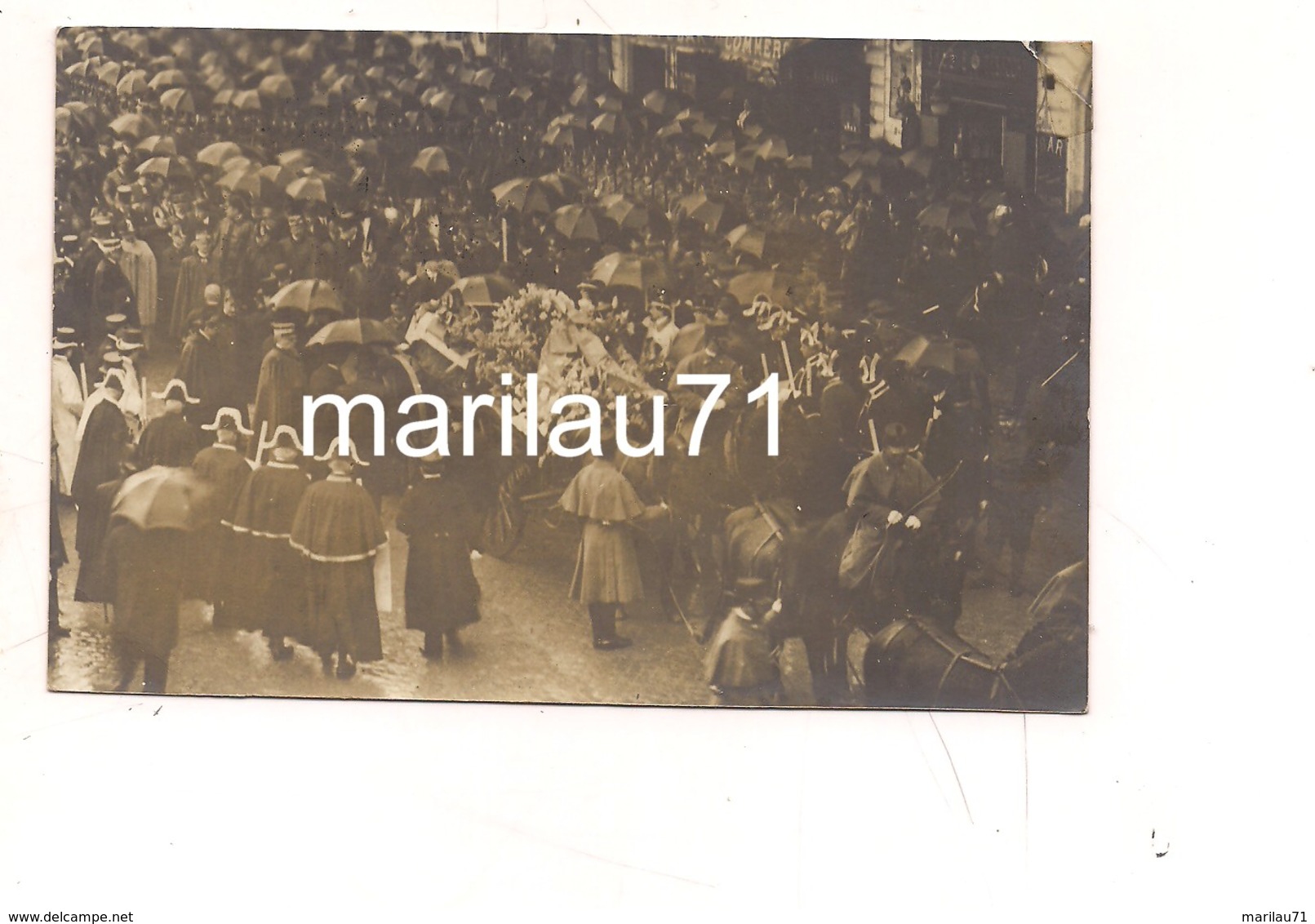 P1143 Lazio ROMA Funerale Maresciallo D'Italia AUBRY 17-2-1912 Viaggiata Fotografica - Altri & Non Classificati