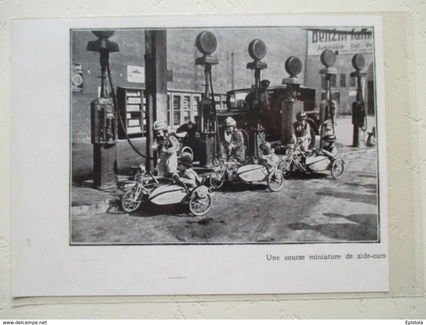 BERLIN Kinderrennen - Course Enfantine MOTO SIDE-CARS - Child Racing  - Coupure De Presse De 1931 - Motos