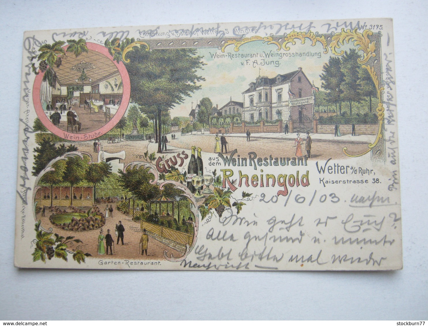 WETTER , Gasthof, Seltene Karte Um 1903 - Wetter