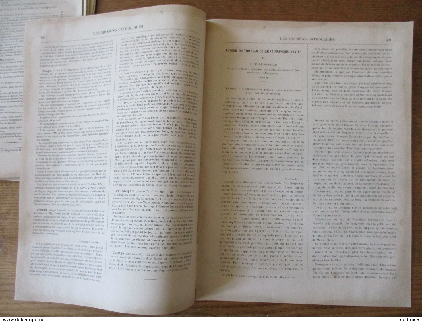 LES MISSIONS CATHOLIQUES DU 20 AOUT 1886 PERSECUTION DANS L'EXTRÊME ORIENT ANNAM,CHINE  SANCIAN CHAPELLE,CONGO LINZOLO - Revues Anciennes - Avant 1900