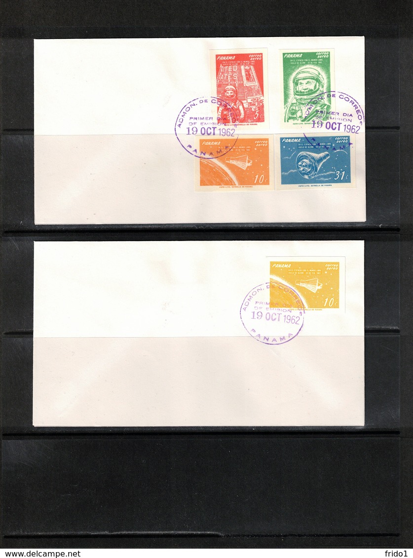 Panama 1962 Raumfahrt / Space John Glenn Imperforated Set FDC - Südamerika