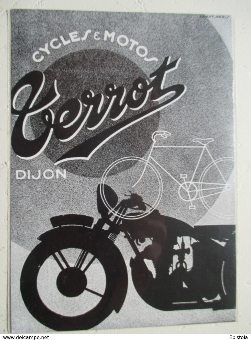 Moto  "  TERROT Dijon  " - Coupure De Presse De 1931 - Motos