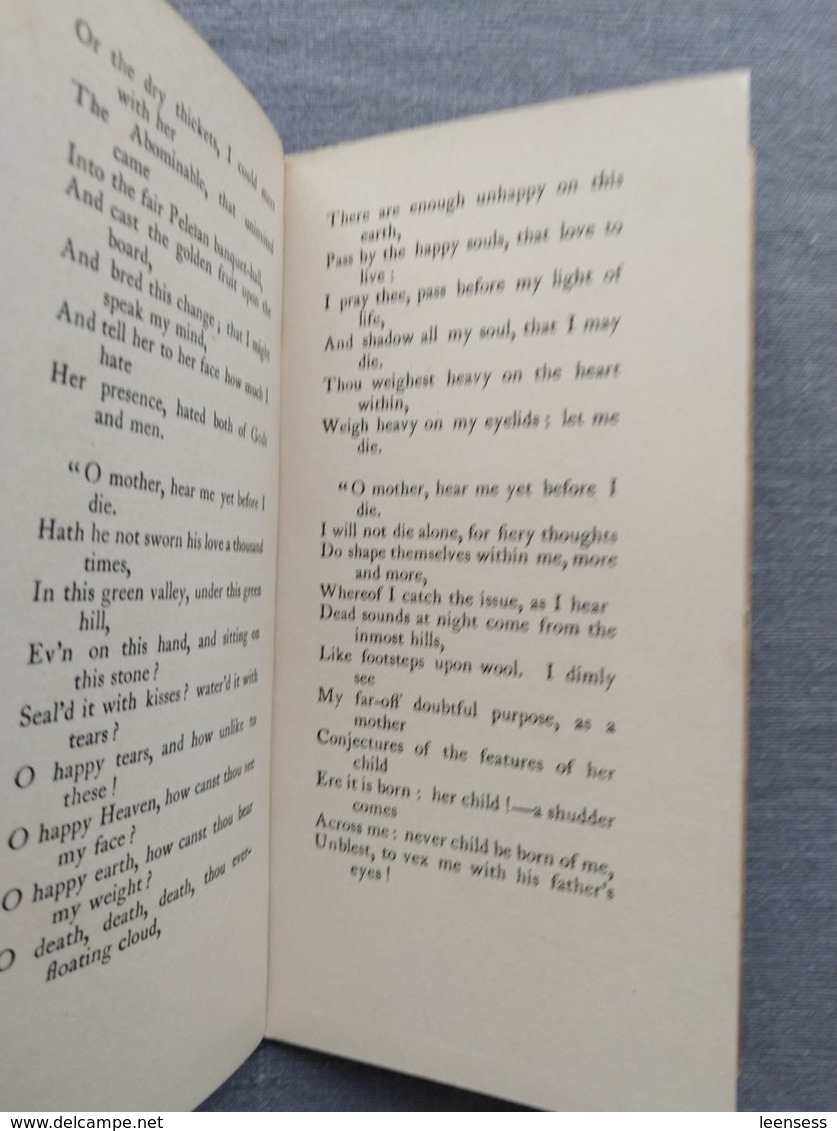 The Lady Of Shalott And Other Poems; Alfred Lord Tennyson; Art Nouveau; (early 20th Century) - Lyrik/Theater