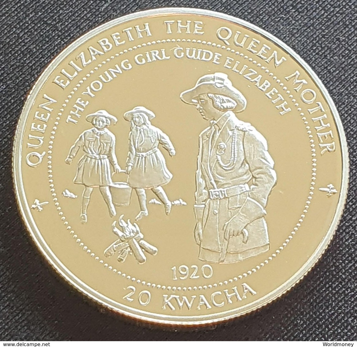 Malawi 20 Kwacha 1997 (PROOF)  -The Queen Mother In The Girl Guides 1920 - Malawi