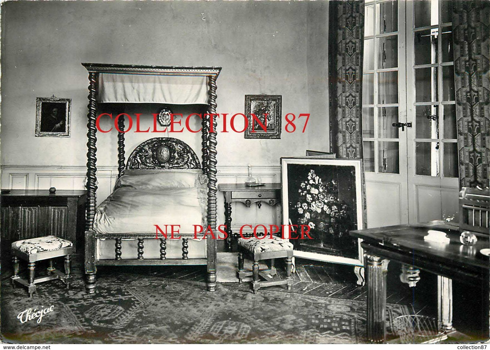 87 ☺♦♦ COUSSAC BONNEVAL < CHAMBRE Du PACHA à L'INTERIEUR Du CHATEAU - LIT  TABLEAU PEINTURE - Other & Unclassified