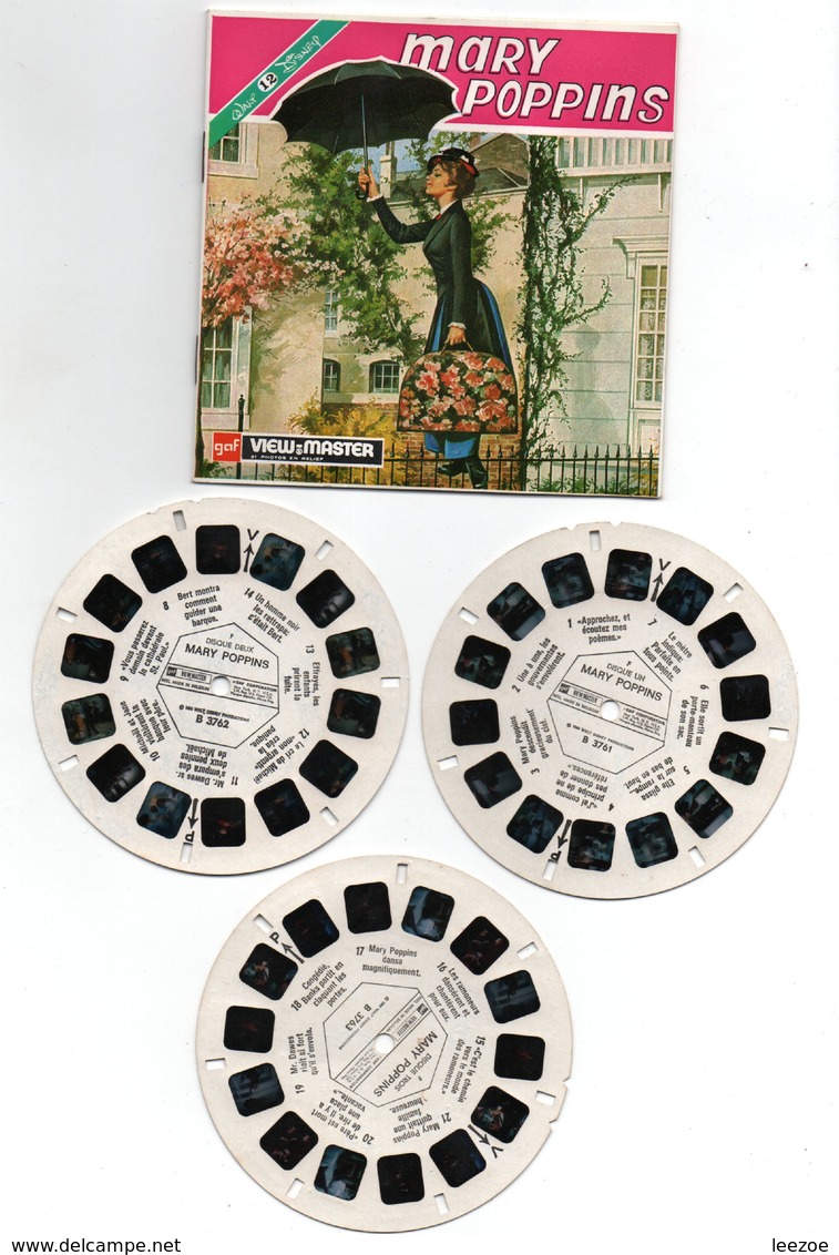 VIEW-MASTER Mary Poppins + Livret, Visionneuses Stéréoscopiques......B010320 - Visionneuses Stéréoscopiques