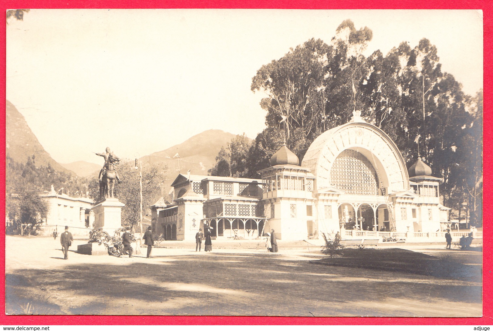 BOGOTA-Edificios De La Exposicion Y Estatua De BOLIVAR - Ann.1910- Rare*  2 SCANS *** - Colombie