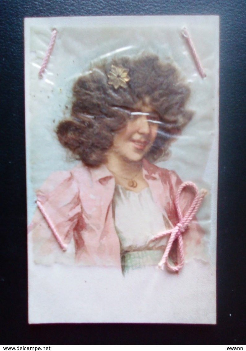 Carte Postale Ancienne Fantaisie - Cheveux, Cordon - Autres & Non Classés