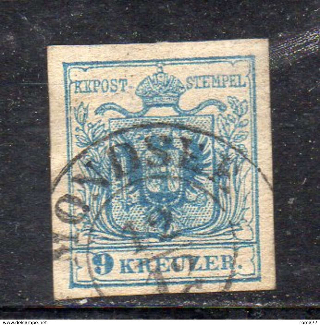 543 490 - AUSTRIA 1850 , Unificato N. 5  Annullo  MONDSEE  (M2200) - Gebraucht