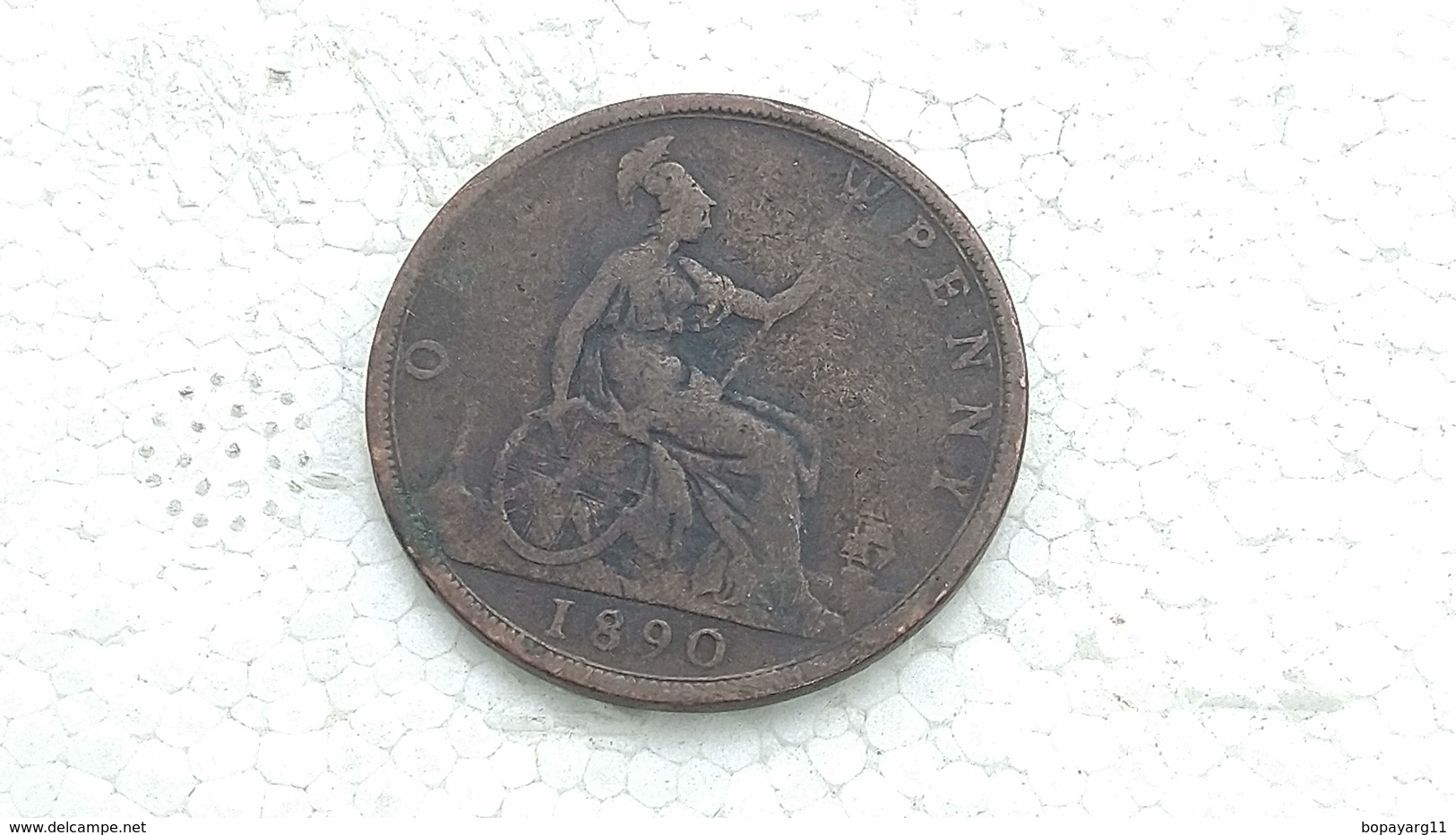 GREAT BRITAIN 1890 - ONE PENNY 1 Penique Moneda Coin Munze #2 - D. 1 Penny