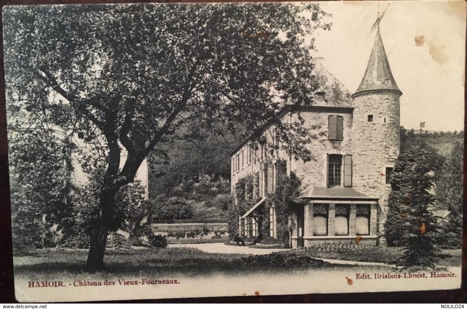 Cpa, Hamoir, Château Des Vieux-Fourneaux, écrite En 1904, édit Brisbois-Lhoest, Belgique - Hamoir