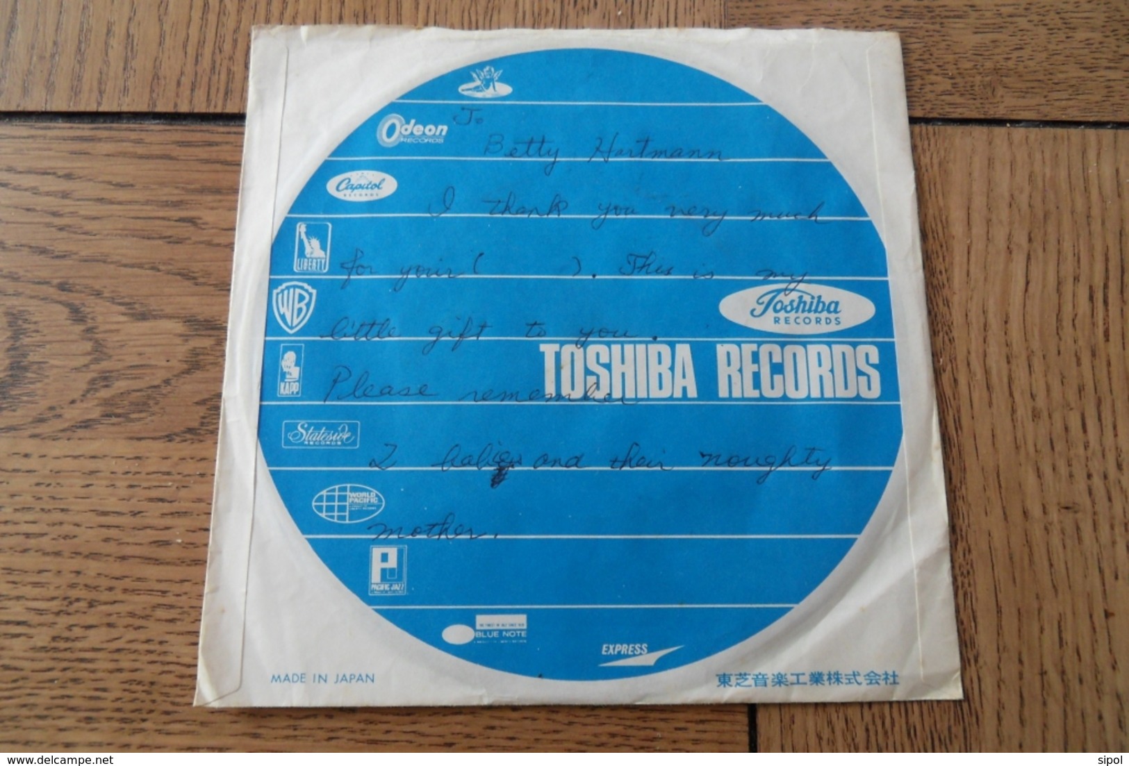 Disque 45 Tours  Japonais  Dans Sa Pochette D Origine   Années 1955 /60 - 45 T - Maxi-Single