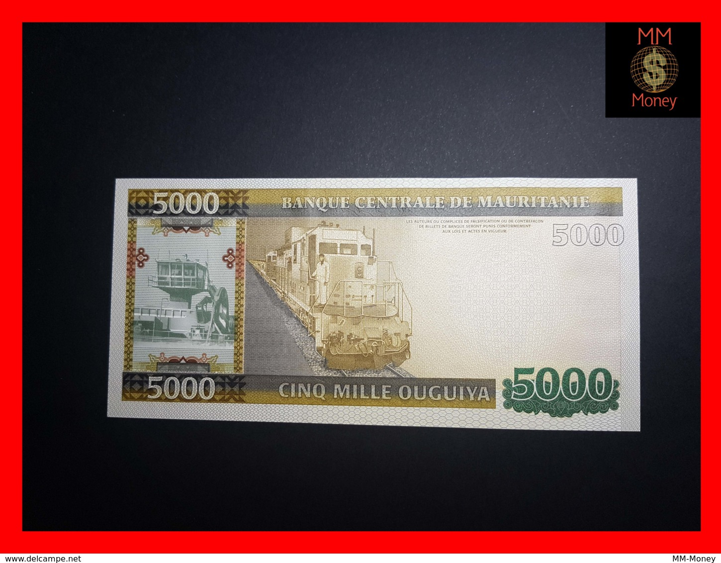 MAURITANIA 5.000 5000 Ouguiya 28.11.2011  P. 21  UNC - Mauritania