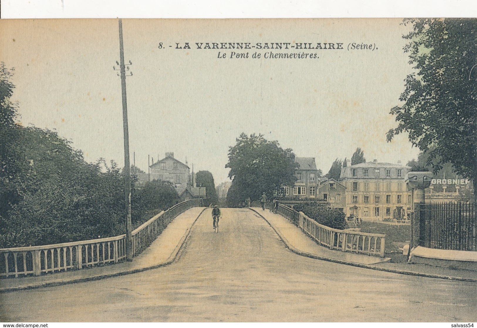 94) LA VARENNE-ST-HILAIRE : Le Pont De Chennevières (1929) - Autres & Non Classés