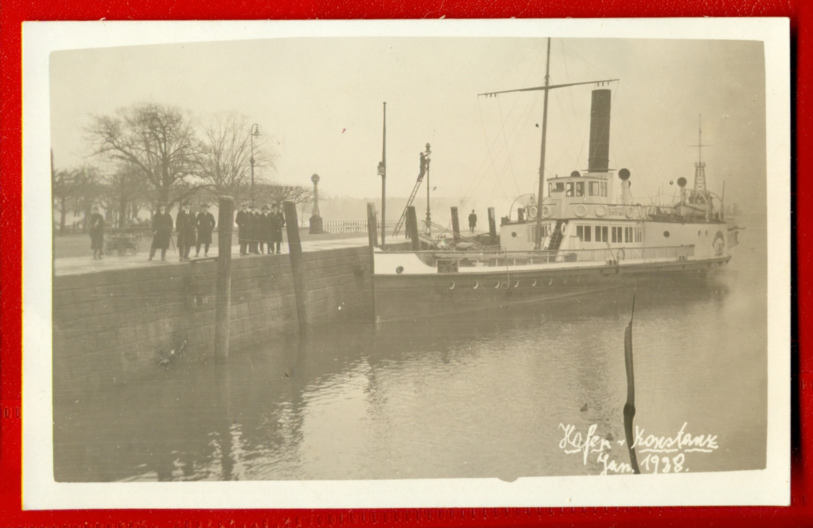 1109 SHIP OCEAN LINER '' KONSTANZ '' VINTAGE PHOTO POSTCARD - Autres & Non Classés