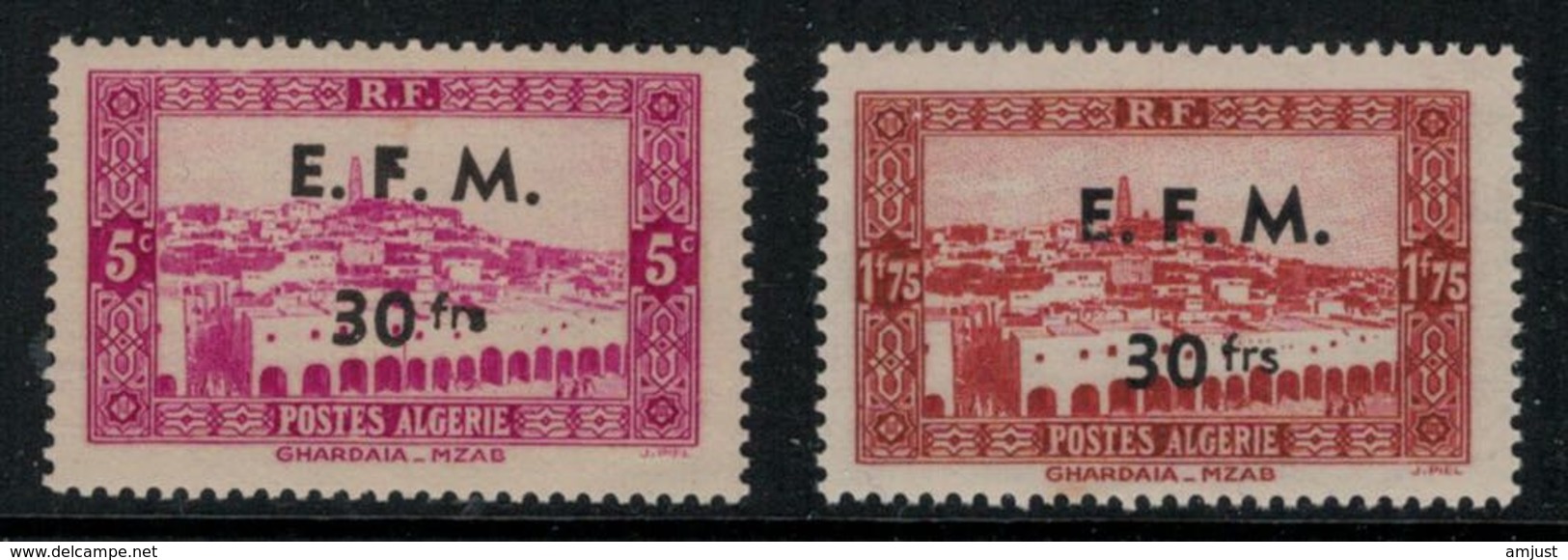 Algérie // 1943 // Timbres Télégraphes Neufs ** MNH (sans Charnières) No.1-2  Y&T - Autres & Non Classés