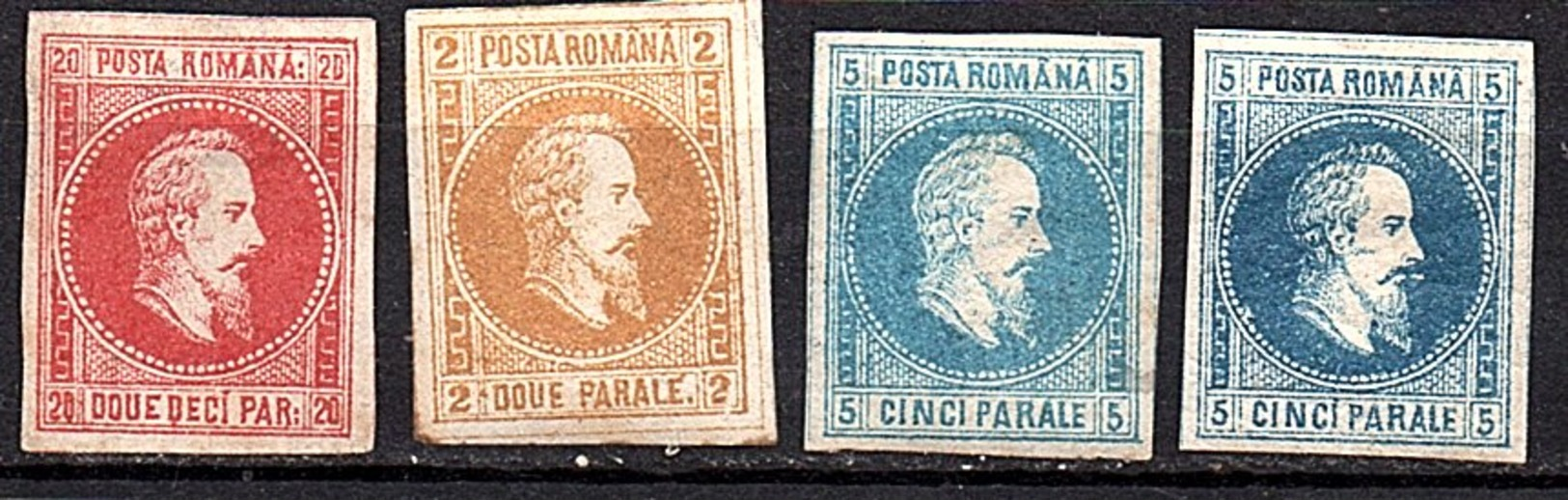 1864 UNISSUED Set Of 3 + Extra Blue Shade (215) - Neufs