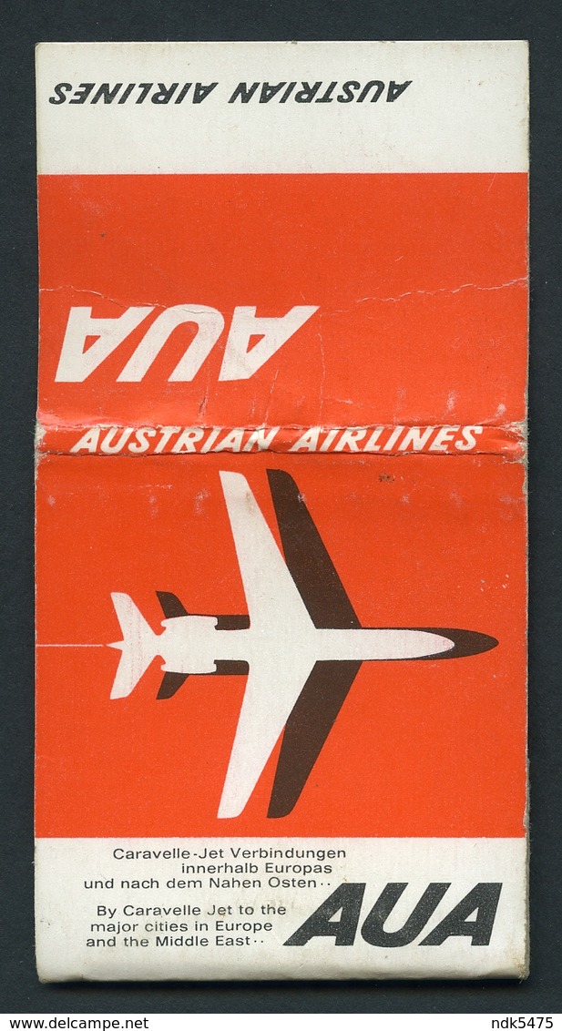 MATCHBOOK : AUSTRIAN AIRLINES - CARAVELLE JET - Cajas De Cerillas