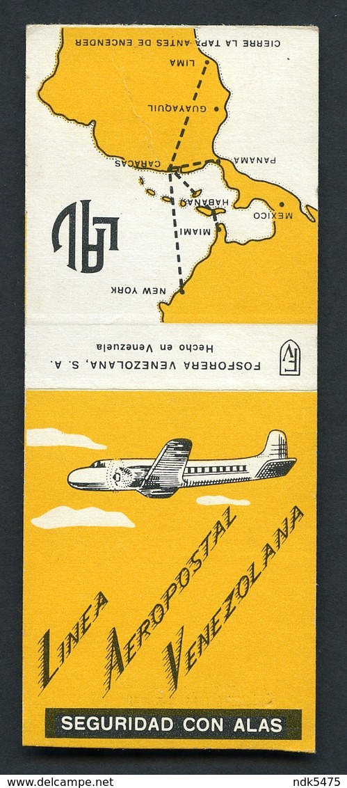 MATCHBOOK : LINEA AEROPOSTAL VENEZOLANA / FOSFORERA VENEZOLANA - Matchboxes