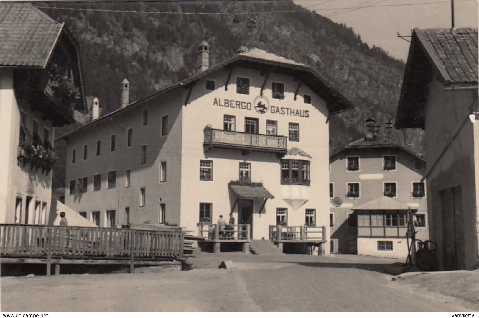 MOLINI DI TURES-MUNLEN IN TAUFERS-BOZEN-BOLZANO-ALBERGO=LEPRE=CARTOLINA VERA FOTOGRAFIA VIAGGIATA IL 4-9-1956 - Bolzano (Bozen)