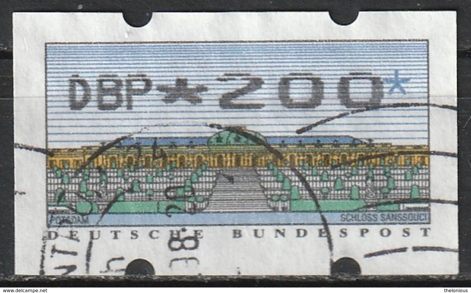 1993 Germania Federale - ATM - Automatenmarken - Mi. N. 2 - DBP 200 - Vignette [ATM]