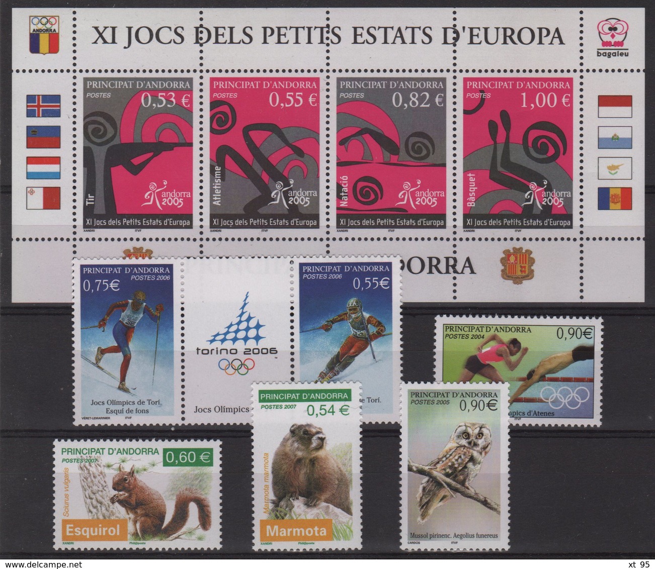 Andorre - N°598 + 607 + 609 à 612 + 622-623 + 634-635 - ** Neufs Sans Charniere - Cote 27.70€ - Unused Stamps