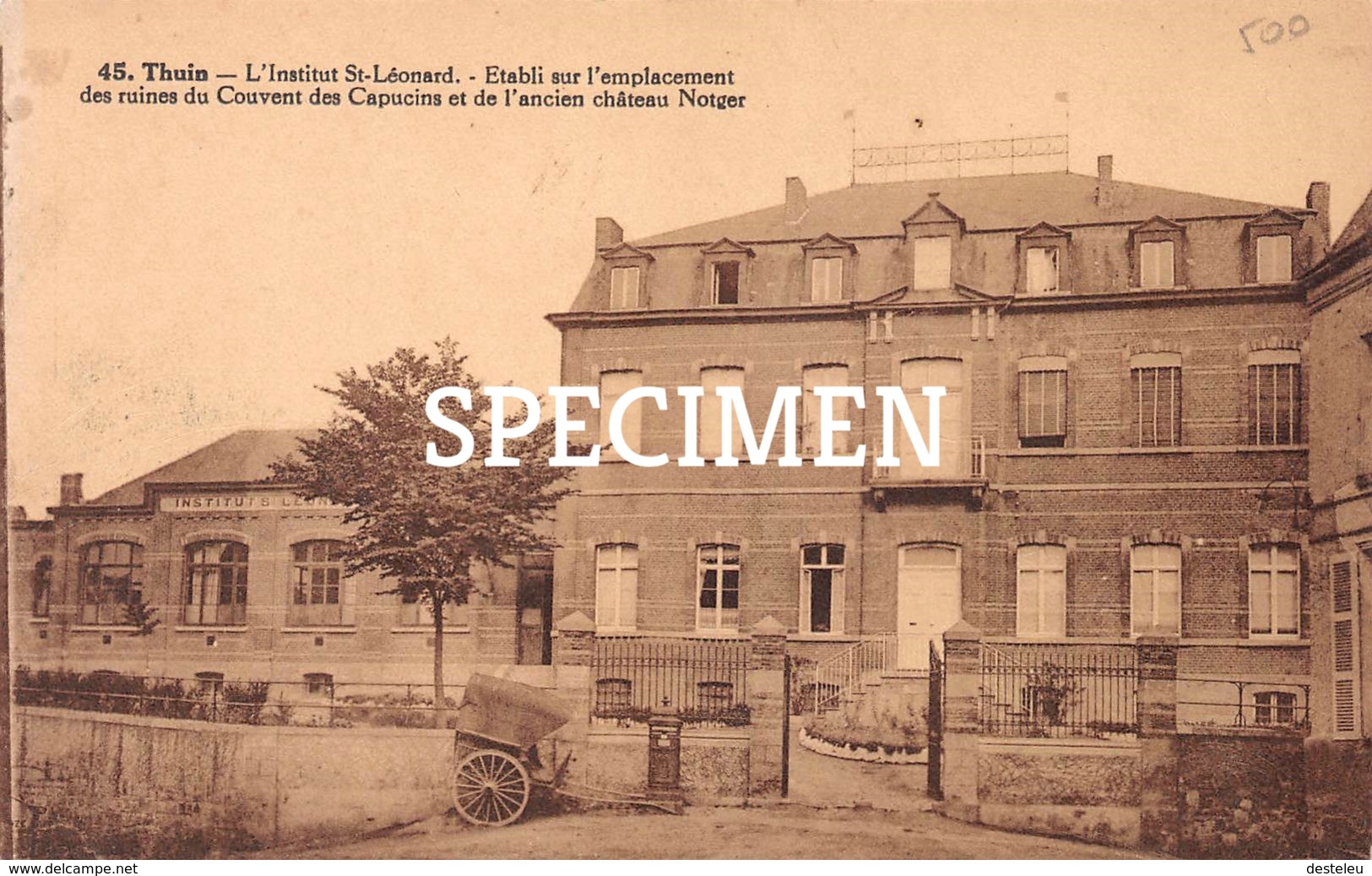 45 L'Institut St-Léonard - Etabli Sur L'emplacement Des Ruines Du Couvent Des Capucins Et De L'ancien Château -  Thuin - Thuin