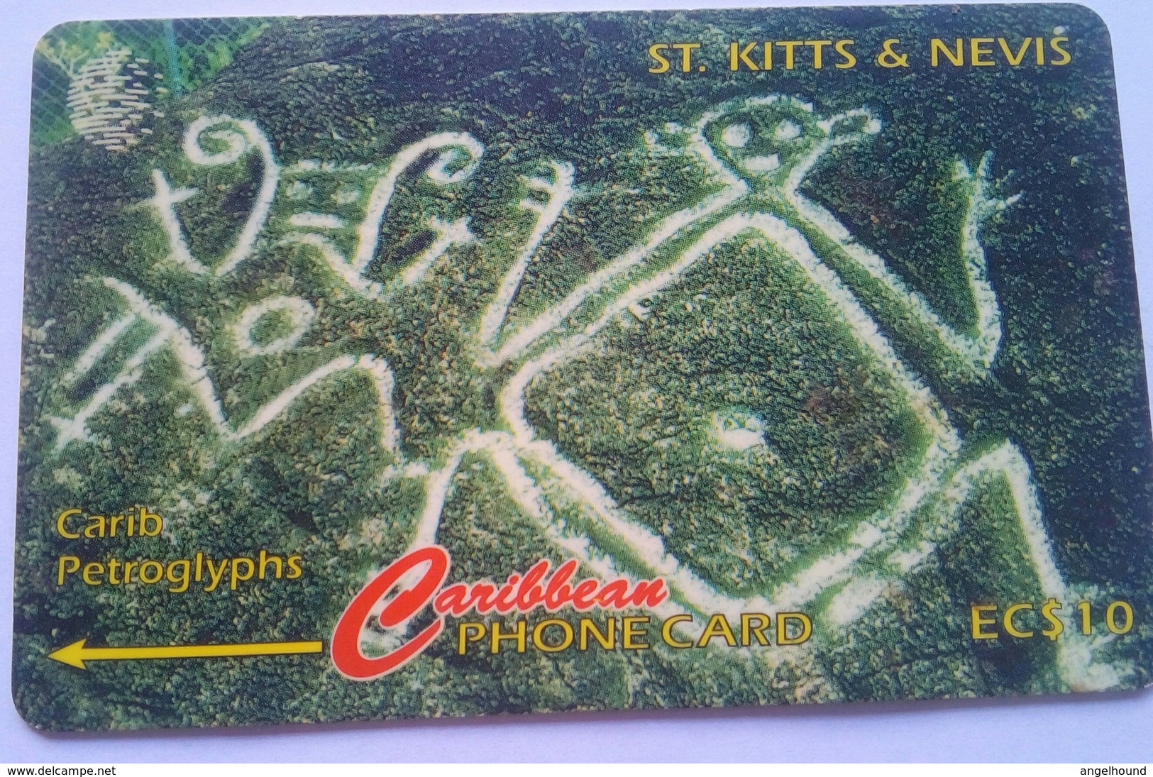 166CSKA Carib Petroglyphs EC$10 - St. Kitts & Nevis