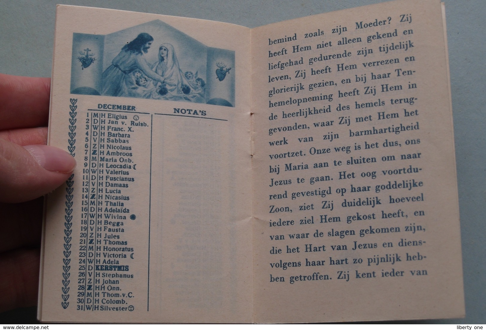 Kalender van het HEILIG HART > Propagandawerk der NATIONALE BASILIEK ( Kalender 1952  > zie foto's ) !