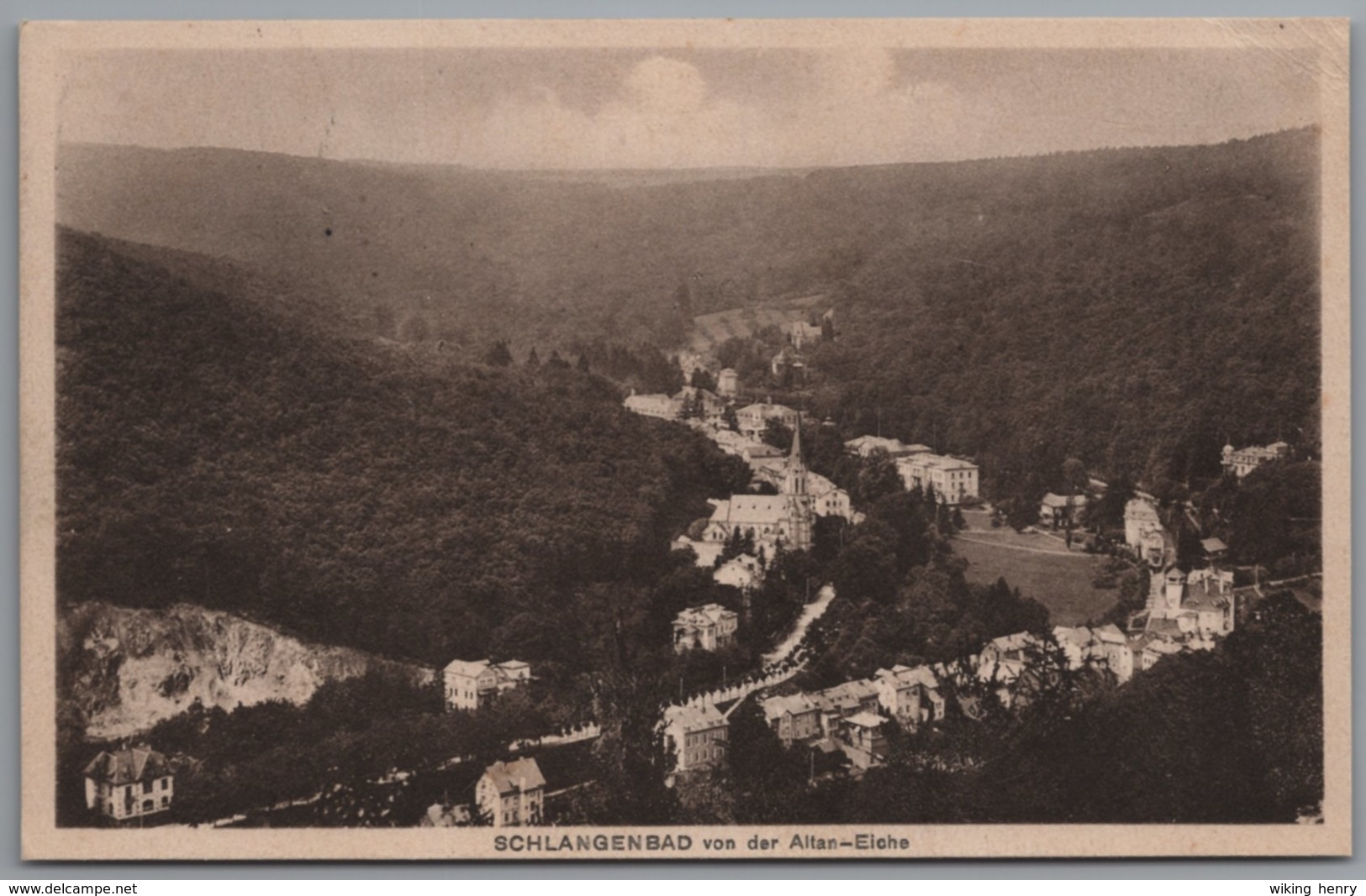 Schlangenbad Im Taunus - S/w Von Der Altan Eiche - Schlangenbad