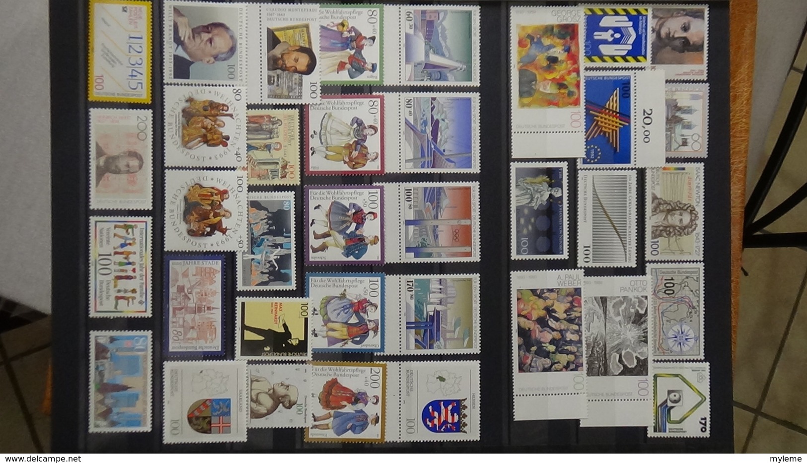 B461 Belle collection de timbres et blocs ** d'Allemagne Fédérale et de Berlin. A saisir !!!