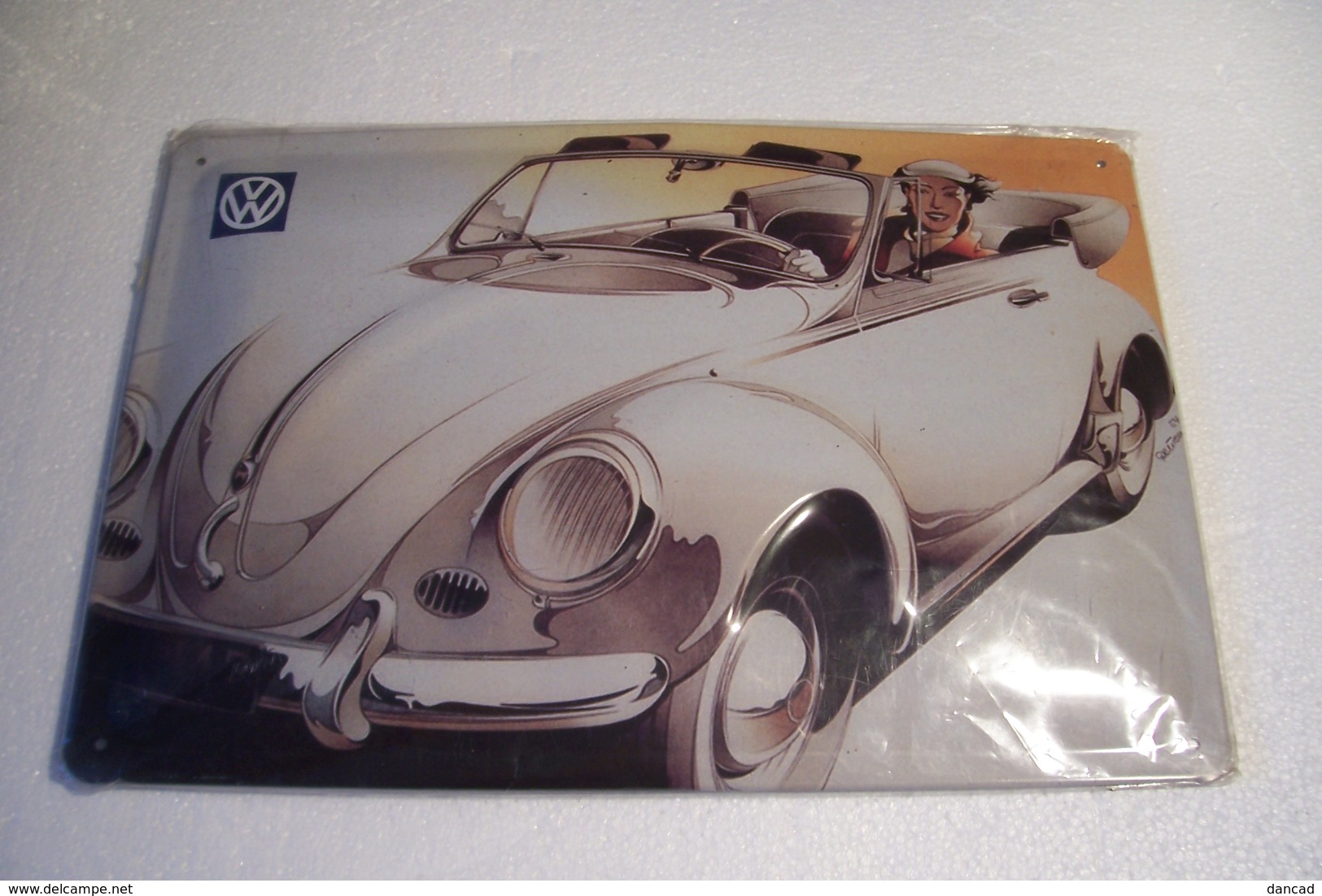 COCCINELLE  CABRIOLET  - VOLKSWAGEN    - PUBLICITE - ( Sous Blister ) - Plaques En Tôle (après 1960)