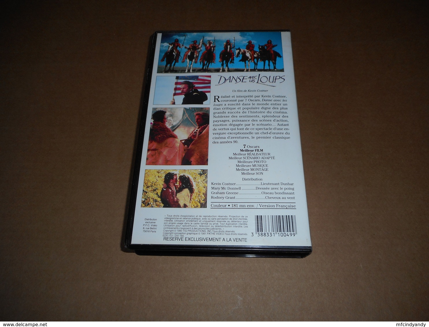 Cassette VHS Film - Danse Avec Les Loups - Action & Abenteuer