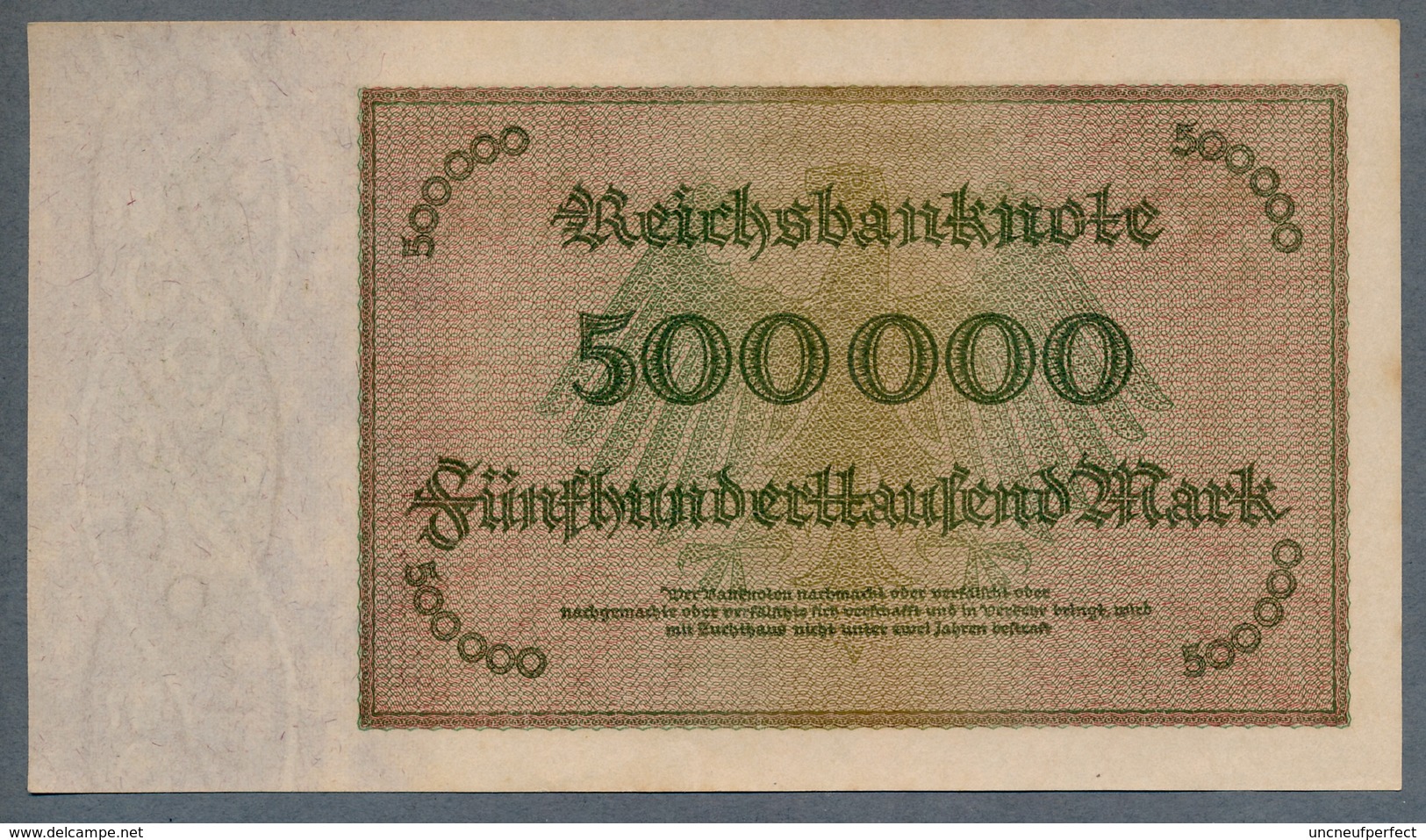 P88b Ro87g DEU-99g  - 500 000 Mark Impression Privée  UNC NEUF - 500000 Mark