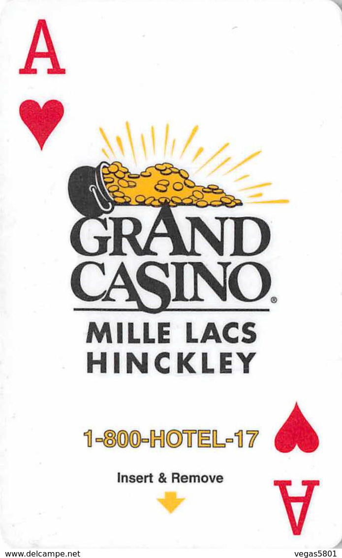 Grand Casino Mille Lacs - Hinckley, MN - Hotel Room Key Card, Hotelkarte, Schlüsselkarte, Clé De L'Hôtel - Hotelkarten