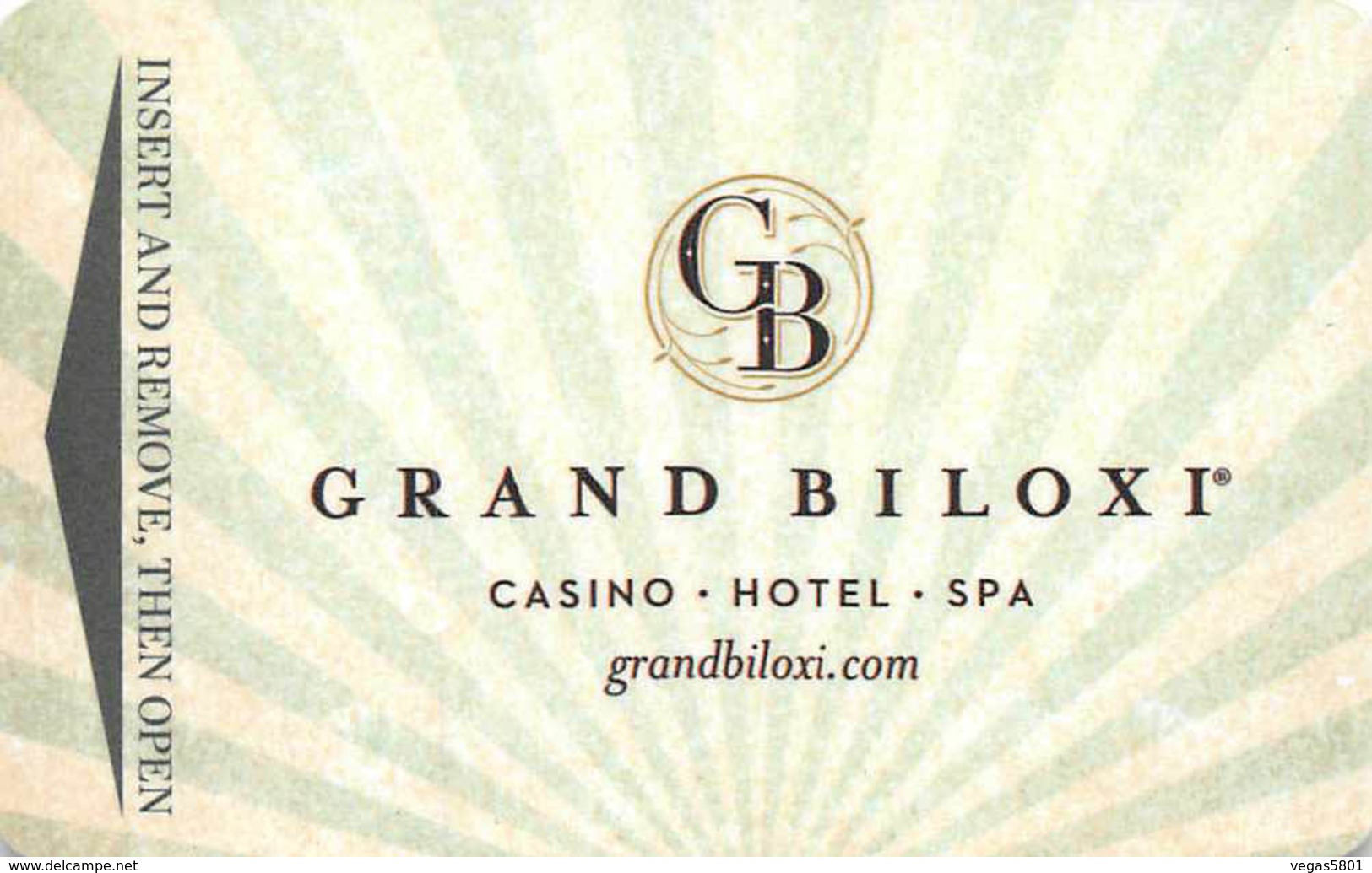 Grand Biloxi Casino Hotel - Hotel Room Key Card, Hotelkarte, Schlüsselkarte, Clé De L'Hôtel - Hotelkarten