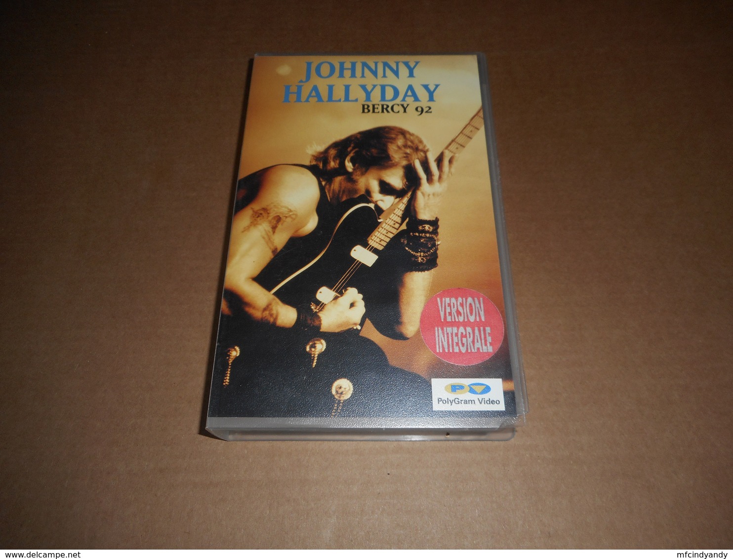 Cassette VHS - Johnny Hallyday - Bercy 92  (Version Intégrale) - Concert & Music