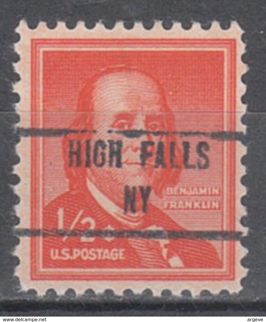 USA Precancel Vorausentwertung Preo, Locals New York, High Falls 853 - Vorausentwertungen