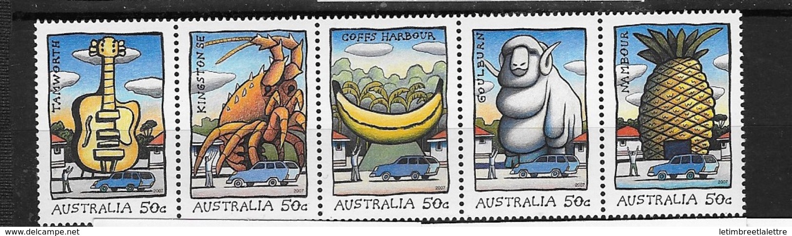 AUSTRALIE N° 2723 à 2727** - Mint Stamps