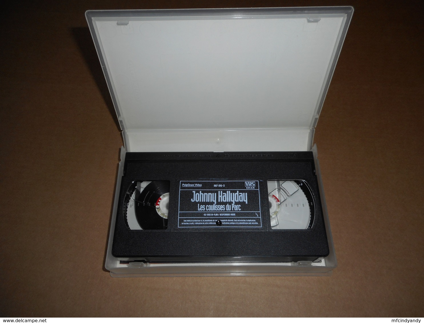 Cassette VHS - Johnny Hallyday - Les Coulisses Du Parc Des Princes 1993 - Concert & Music