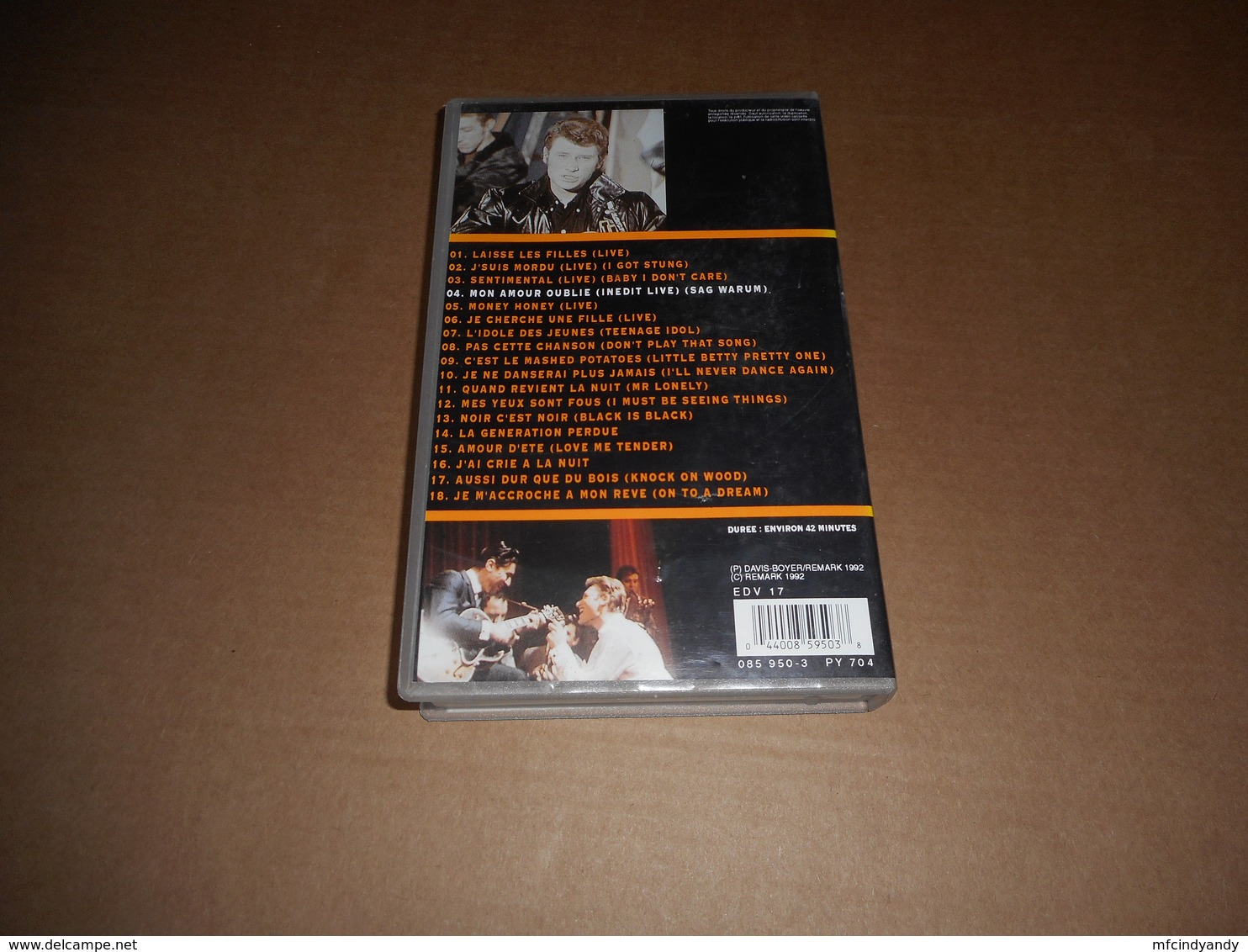 Cassette VHS - Johnny Hallyday - Les Premières Années - Conciertos Y Música