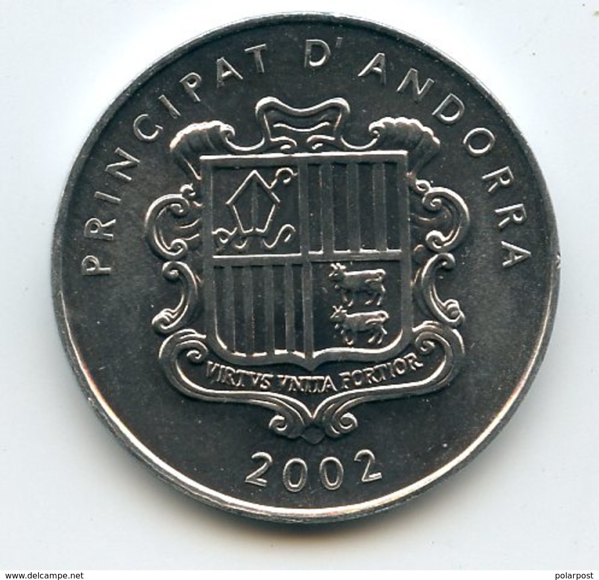 Andorra 2002. 1 Centime. Pyrenees Chamois - Andorra